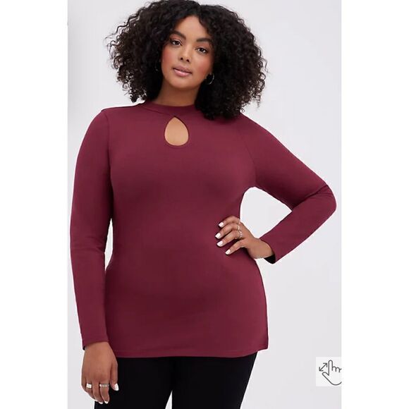 torrid Tops - Torrid Foxy Open Back Long Sleeve Tee (Sz 3)